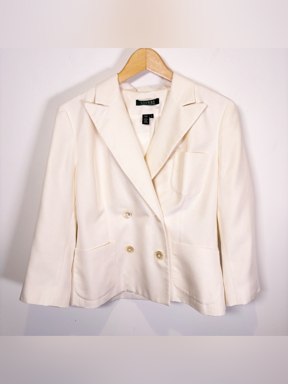 Lauren Ralph Lauren Silk Double Breasted Blazer